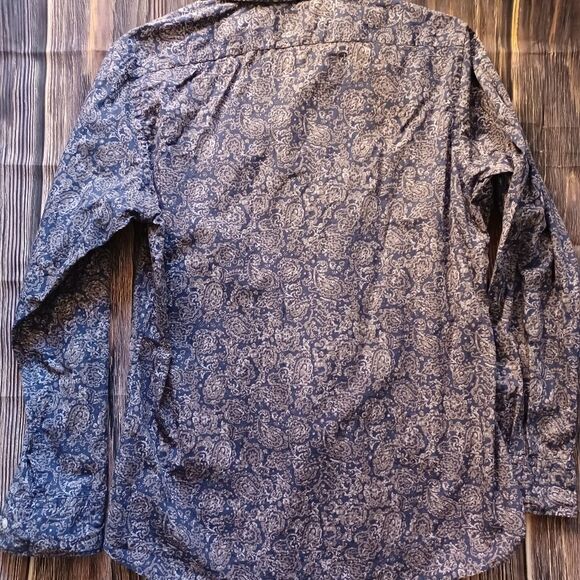 Cremieux Premium Denim Long Sleeve Button Down-Medium - Picture 5 of 5